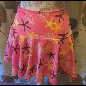Fresh produce pink starfish skirt size large